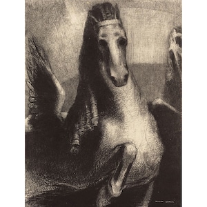 Odilon Redon : The Wing (1893) - Giclee Fine Art Print