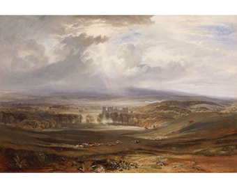 J.M.W. Turner: El castillo de Raby, sede del conde de Darlington (1817) - Impresión artística giclée