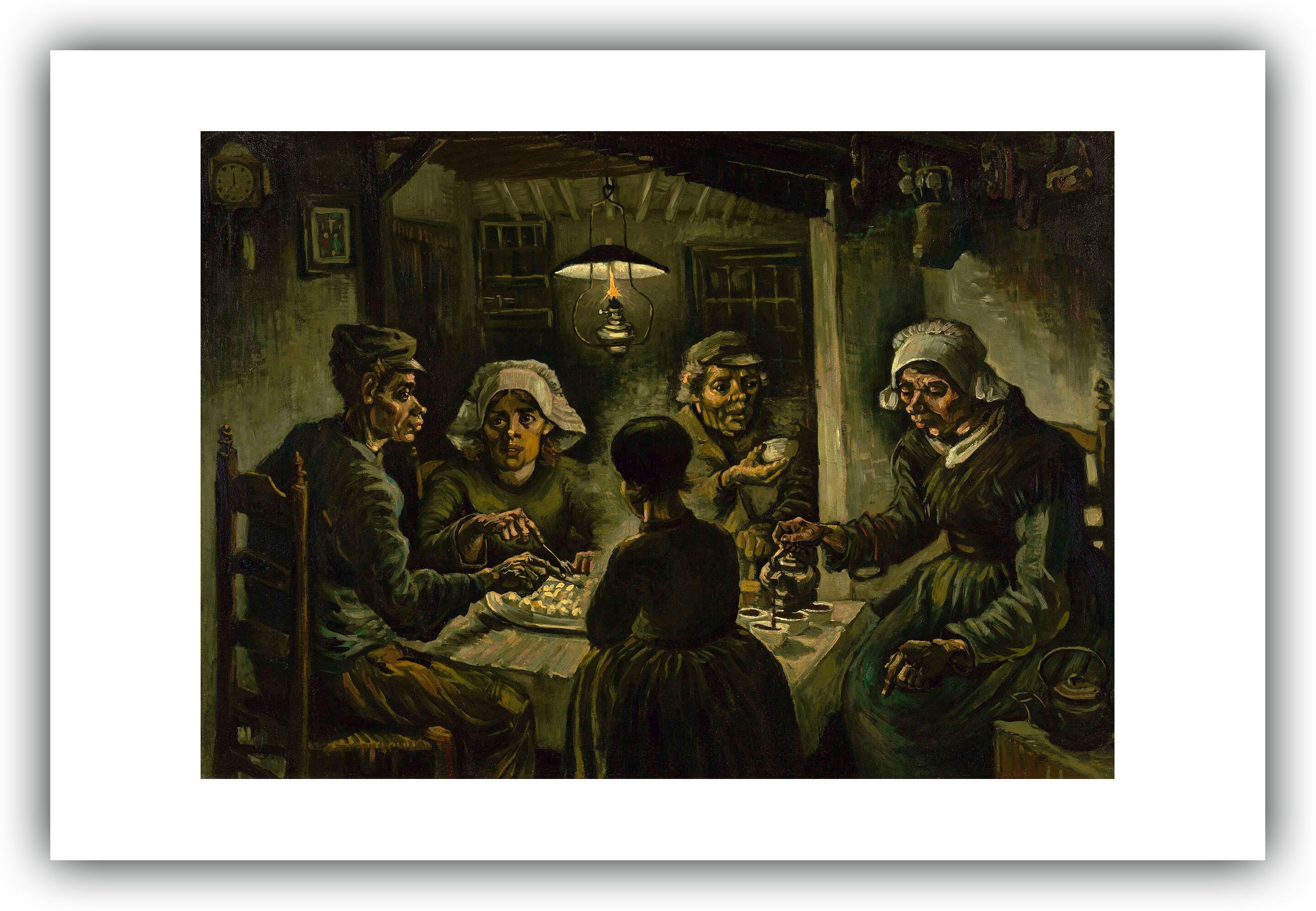 フィンセント・ファン・ゴッホ：ジャガイモを食べる人々（1885年