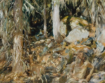 John Singer Sargent : The Hermit (Il solitario) (1908) - Giclee Fine Art Print