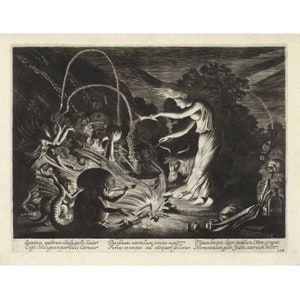 Jan van de Velde II: La hechicera (Heks) (1626) - Giclee Fine Art Print
