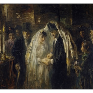 Jozef Israels : Jewish Wedding (1903) - Giclee Fine Art Print