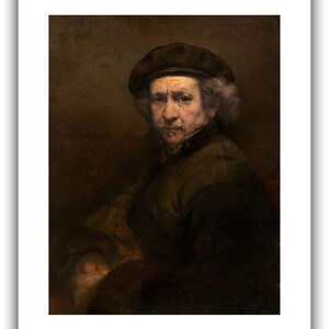 Rembrandt van Rijn : Zelfportret 1659 Giclee Fine Art Print 24 x 30 inches