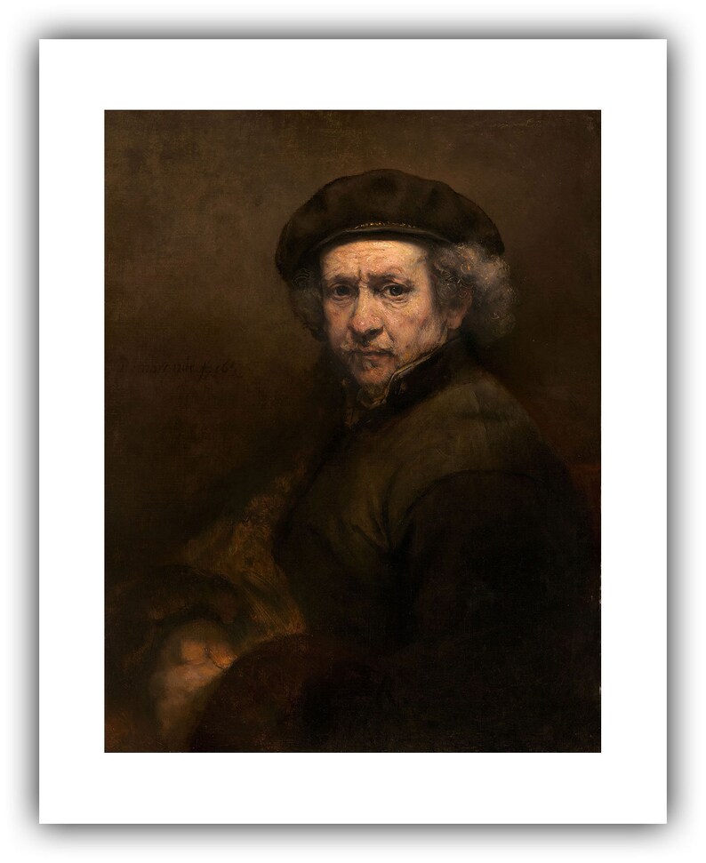 Rembrandt van Rijn : Zelfportret 1659 Giclee Fine Art Print 24 x 30 inches