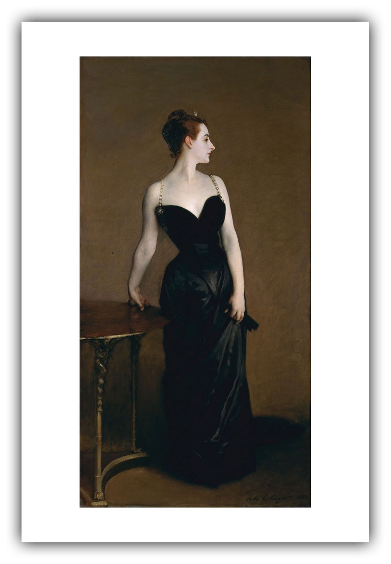 John Singer Sargent : Portrait of Madame X Madame Pierre Gautreau 1884 Giclee Fine Art Print 20 x 30 inches