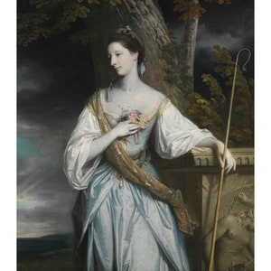 Joshua Reynolds : Anne Dashwood, Later Countess of Galloway (1764) - Giclee Fine Art Print