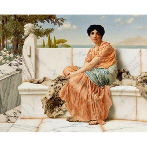 John William Godward : Rêverie (1904) - Giclee Fine Art Print