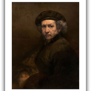 Rembrandt van Rijn : Zelfportret 1659 Giclee Fine Art Print 12 x 16 inches