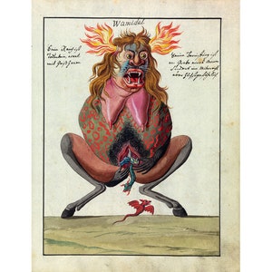 Occult Art : Wamdial (Compendium Rarissimum, c. 1792) - Giclee Fine Art Print