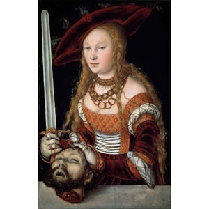 Lucas Cranach the Elder : Judith and the Head of Holofernes (c. 1530) - Giclee Fine Art Print