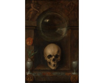 Jacob (Jacques) de Gheyn II : Vanitas Still Life (1603) - Giclee Fine Art Print