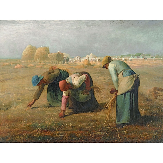 ジャン＝フランソワ・ミレー：落穂拾い（1857年） - ジクレー版画