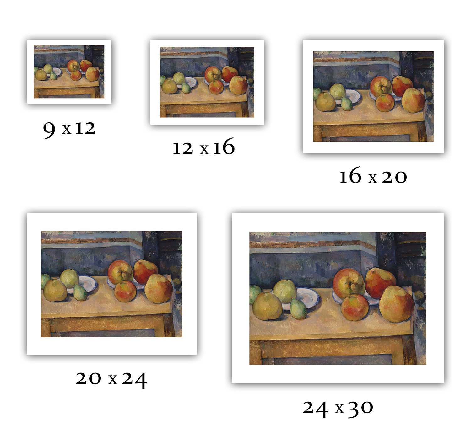 Paul Cezanne : Still Life With Apples and Pears (c. 1891-1892) - Giclee ...