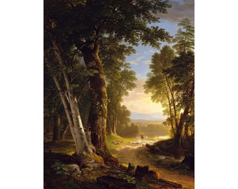 Asher Brown Durand : The Beeches (1845) - Giclee Fine Art Print