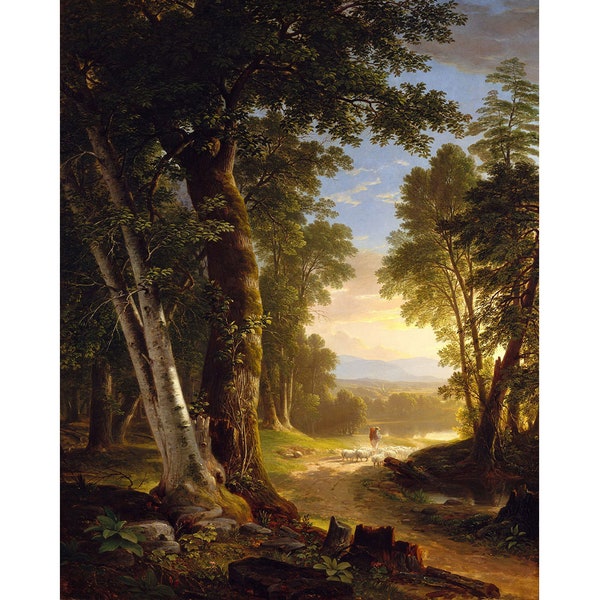 Asher Brown Durand : The Beeches (1845) - Giclee Fine Art Print