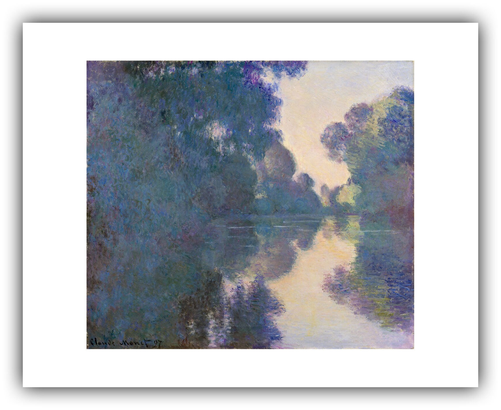Claude Monet 【セーヌ川の朝】　ジクレー版画 セーヌ川の朝、1897 | クロード・モネ