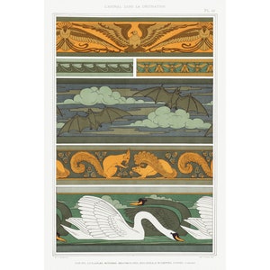 Maurice Pillard Verneuil : L&#39;Animal dans la Decoration, lámina 52 (1897) - Giclee Fine Art Print