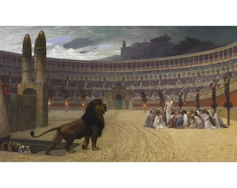 Jean-Leon Gerome: La última oración de los mártires cristianos (1863-1883) - Impresión artística giclée