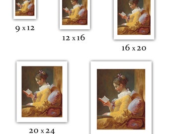 ジャン＝オノレ・フラゴナール：読書をする少女（1770年頃