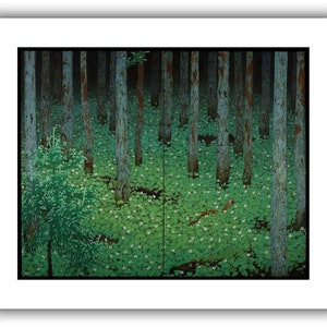 Katayama Bokuyo : Mori Forest 1928 Giclee Fine Art Print 20 x 24 inches