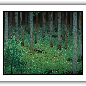 Katayama Bokuyo : Mori Forest 1928 Giclee Fine Art Print 12 x 16 inches