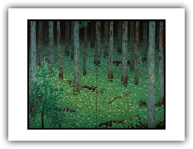 Katayama Bokuyo : Mori Forest 1928 Giclee Fine Art Print 12 x 16 inches