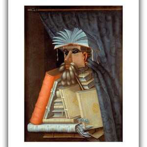 Giuseppe Arcimboldo : The Librarian 1904 Giclee Fine Art Print 24 x 30 in（インチ）