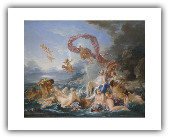 フランソワ・ブーシェ：ヴィーナスの勝利（1740年） - ジクレー版画