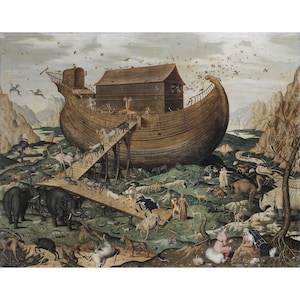 Simon de Myle: Arca de Noé en el Monte Ararat (1570) - Giclee Fine Art Print