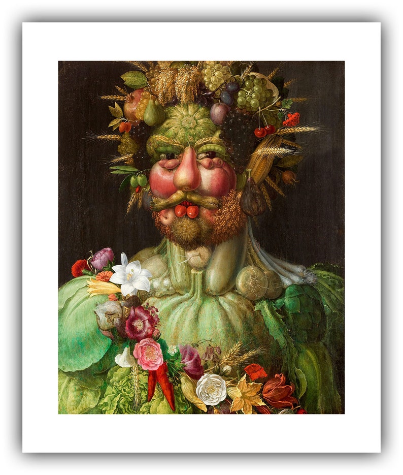 Giuseppe Arcimboldo : Rudolf II as Vertumnus Giclee Fine Art Print image 7