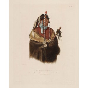 Native American by Karl Bodmer インディアングッズ Mandan