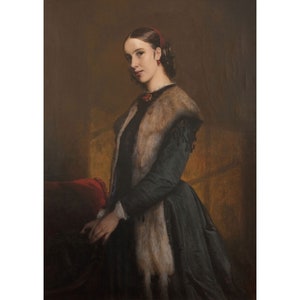 Elisabeth Jerichau-Baumann : L'autore Emma Kraft (1834-1881) - Giclee Fine Art Print