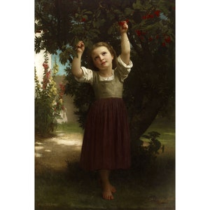 William-Adolphe Bouguereau: Zbieracz wiśni (1871) - Giclee Fine Art Print