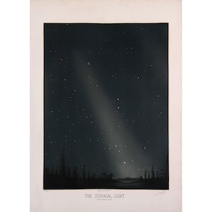 Etienne Leopold Trouvelot : The Zodiacal Light (The Trouvelot Astronomical Drawings, 1882) - Giclee Fine Art Print