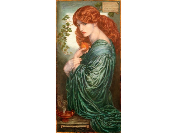 Dante Gabriel Rossetti : Proserpine (persephone) (1882