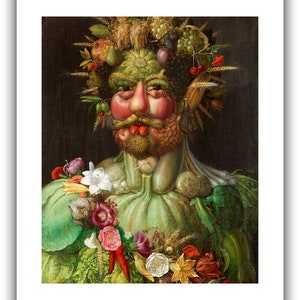 Giuseppe Arcimboldo : Rudolf II as Vertumnus Giclee Fine Art Print 16 x 20 inches