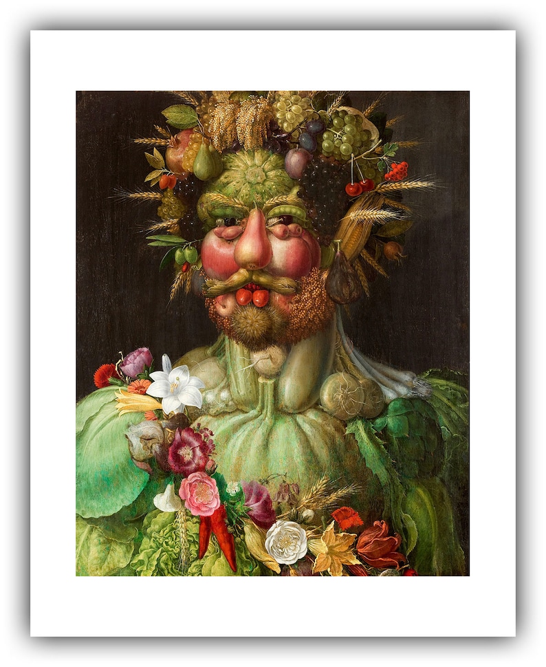 Giuseppe Arcimboldo : Rudolf II as Vertumnus Giclee Fine Art Print 16 x 20 inches