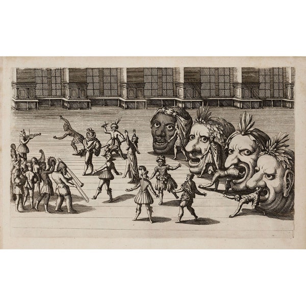 Esaias van Hulsen et Matthaus Merian : Illustration du masque de Stuttgart (1616) - Giclee Fine Art Print