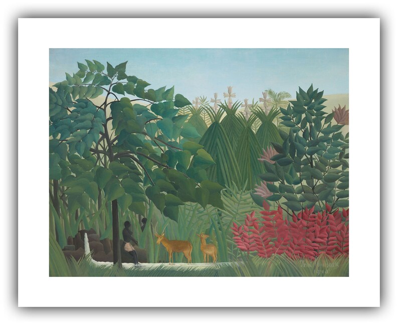 Henri Rousseau : the Waterfall 1910 Giclee Fine Art Print - Etsy