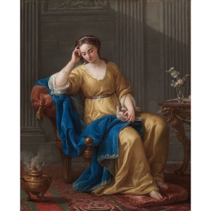 Joseph-Marie Vien : Sweet Melancholy (1756) - Giclee Fine Art Print