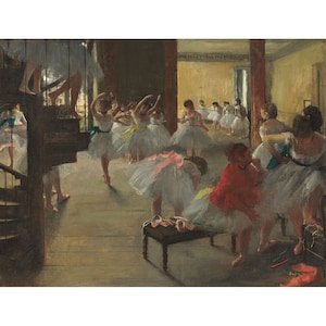 Edgar Degas : The Dance Class (c. 1873) - Giclee Fine Art Print