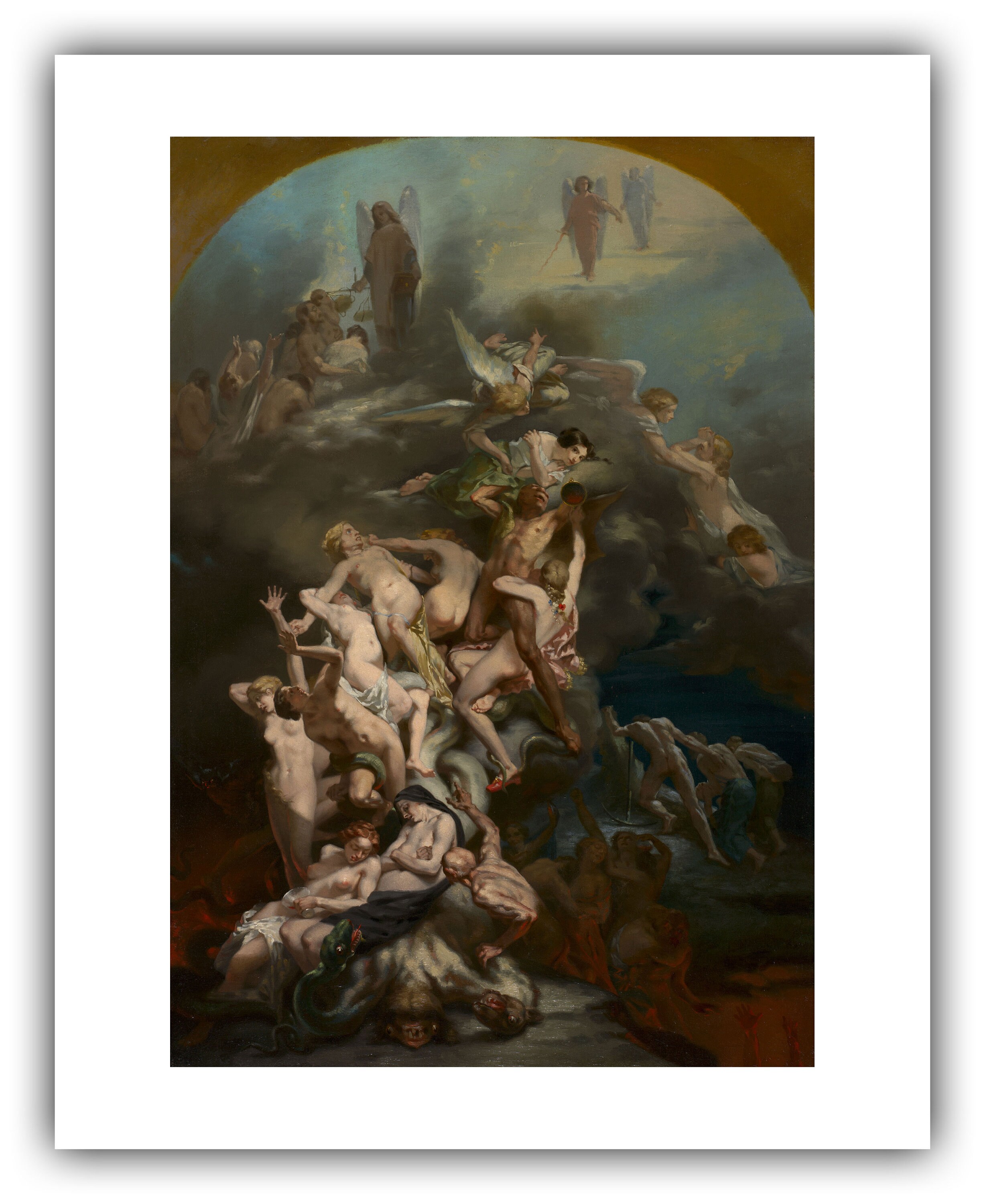 蝋燭の亡霊 高見沢耳のジクレー版画作品 一点物の版画作品です