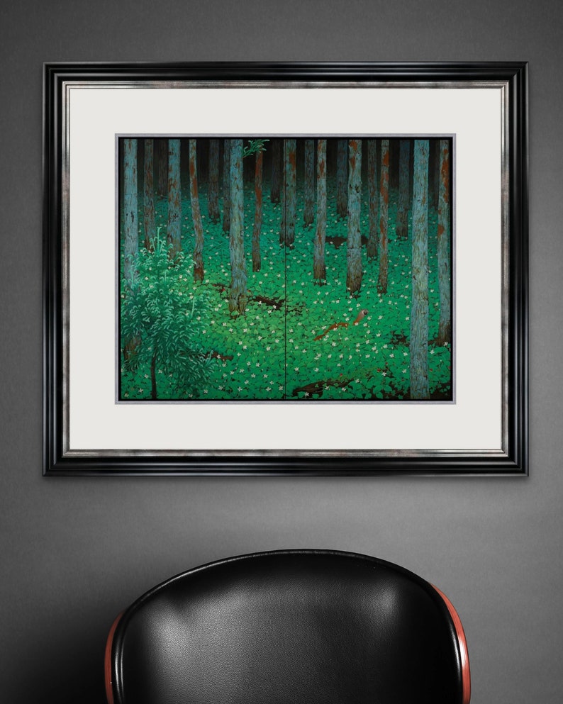 Katayama Bokuyo : Mori Forest 1928 Giclee Fine Art Print image 2