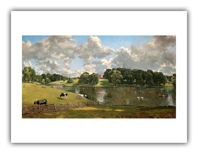 John Constable : Wivenhoe Park, Essex 1816 Giclee Fine Art Print 9 x 12 inches