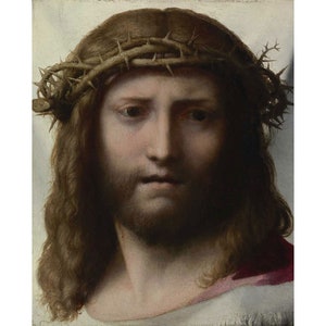 Antonio Allegri da Correggio : Head of Christ (c. 1525-1530) - Giclee Fine Art Print