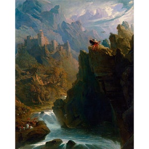 John Martin : The Bard (c. 1817) - Giclee Fine Art Print