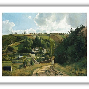 Camille Pissarro: Jalais Hill, Pontoise 1867Giclee Fine Art Print 9 x 12 inches