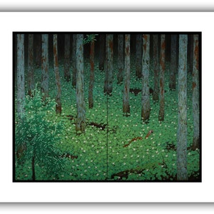 Katayama Bokuyo : Mori Forest 1928 Giclee Fine Art Print 24 x 30 inches