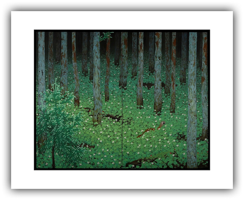 Katayama Bokuyo : Mori Forest 1928 Giclee Fine Art Print 24 x 30 inches