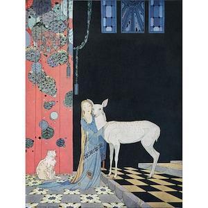 Virginia Frances Sterrett : Blondine&#39;s Second Awakening (Old French Fairy Tales, 1920) - Giclee Fine Art Print